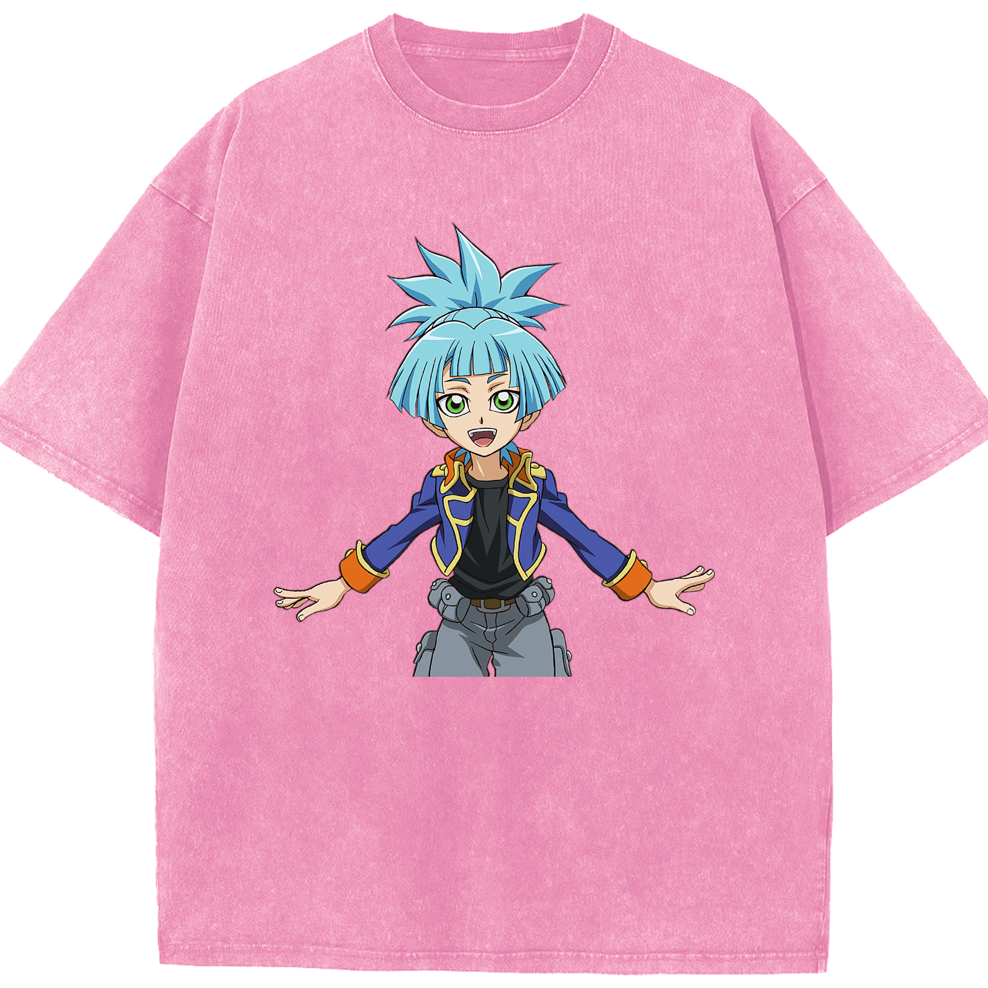 （画像用） 遊☆戯☆王 Yu-Gi-Oh! 綿100% ヴィンテージ風 半袖Tシャツ（フロントプリント）